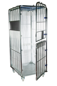 Double Gate Laundry Cage With Liner